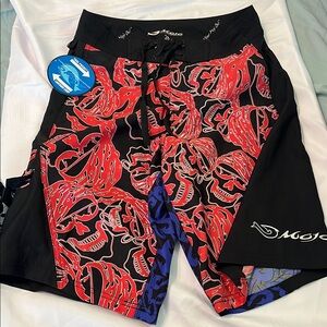 Men's Mojo board shorts NWT Red, blue, Black Men’s 28 Sportswear Fishing Gear